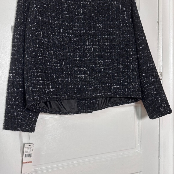 Skye's the Limit NWT Wool Black Tweed Blazer Jacket Sz 12 Classic Preppy Y2K - Picture 6 of 16